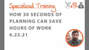 30 Seconds of Planning