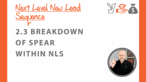 Break down of SPEAR within NLS