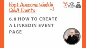 How to create a LinkedIn Event page